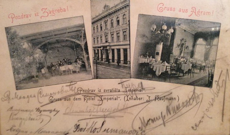 Hotela Imperial, razglednica oko 1900. godine